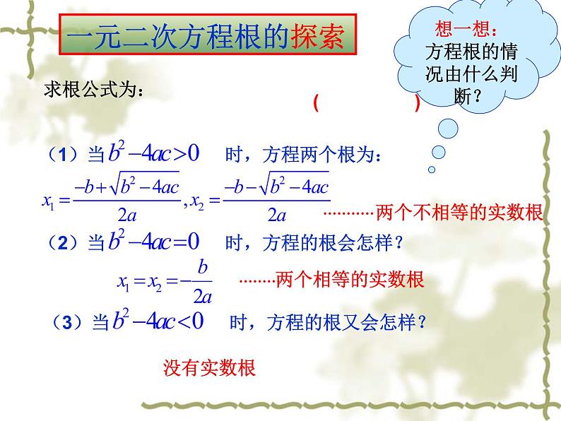 22.2.4一元二次方程的根的判别式-华东师大版九年级数学上册课件(共18张PPT)03