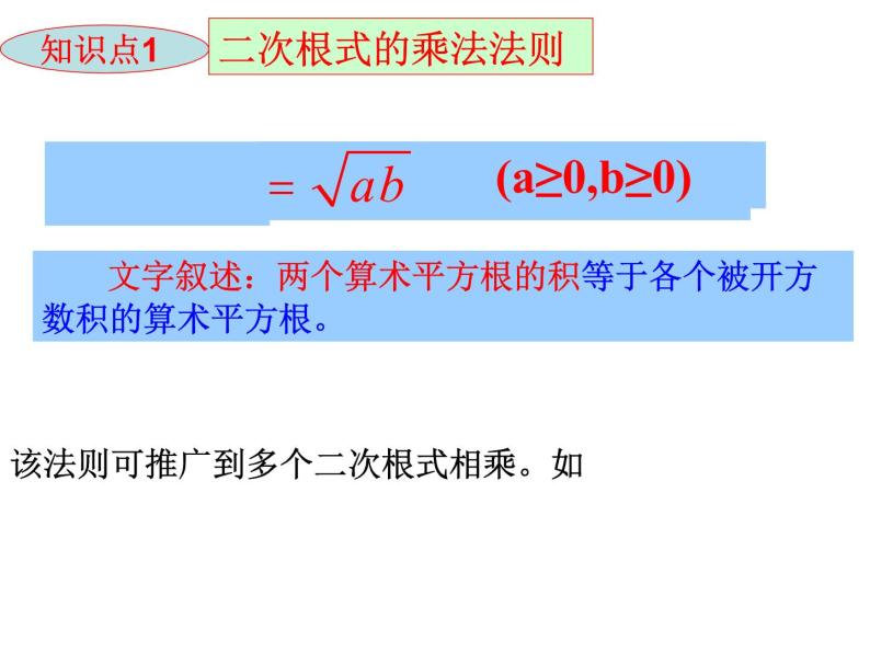 21.2二次根式的乘除法（1）-华东师大版九年级数学上册课件(共18张PPT)05