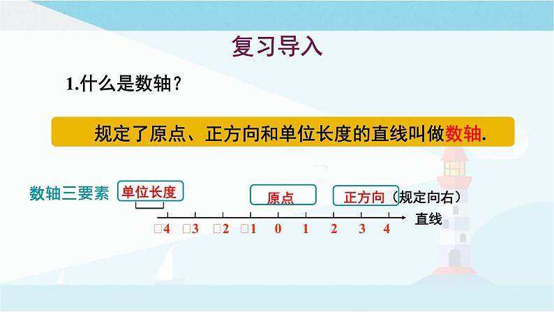 华师大版七年级上册数学  2.4 绝对值 课件02