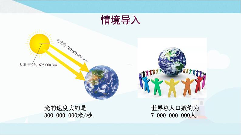 华师大版七年级上册数学  2.12 科学记数法 课件第2页