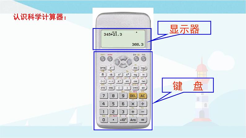 华师大版七年级上册数学  2.15 用计算器进行计算 课件05