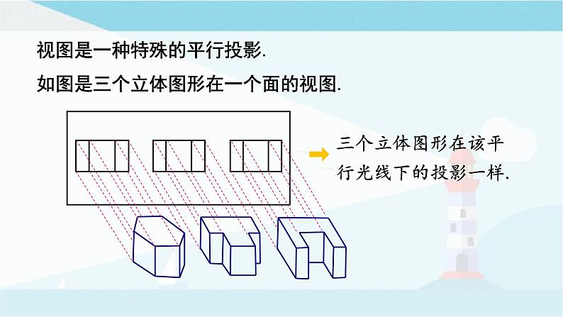 华师大版七年级上册数学  4.2.1 由立体图形到视图 课件06