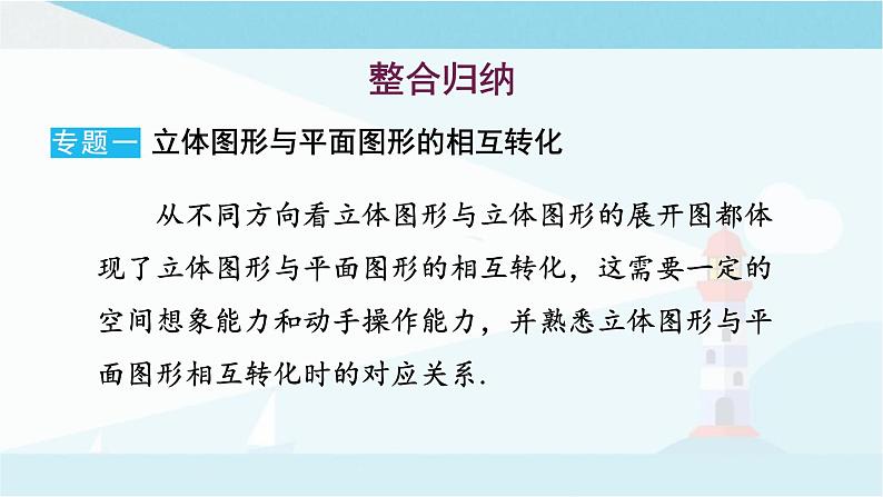 华师大版七年级上册数学 第四章 图形的初步认识 章末复习 课件03