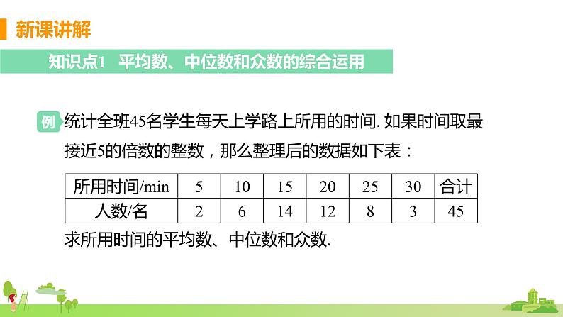 苏科数学九年级上册 3.2《课时2 平均数、中位数和众数的综合应用》PPT课件04