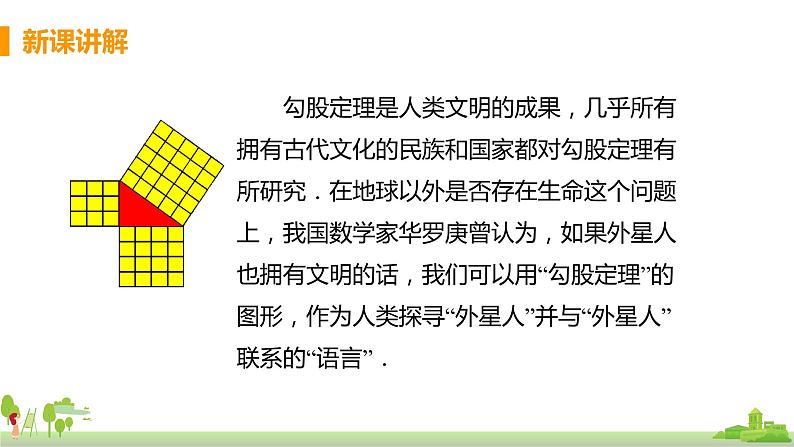 苏科数学八年级上册 3.1《课时1 勾股定理》PPT课件07