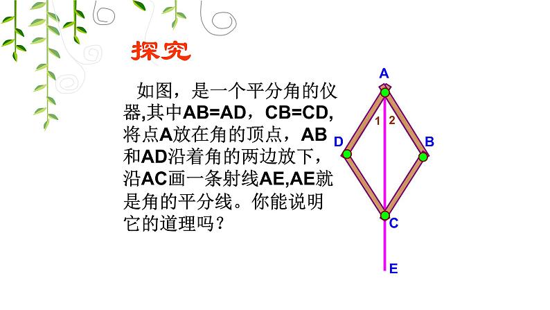 人教版八年级数学上册角平分线的性质(1)课件第7页