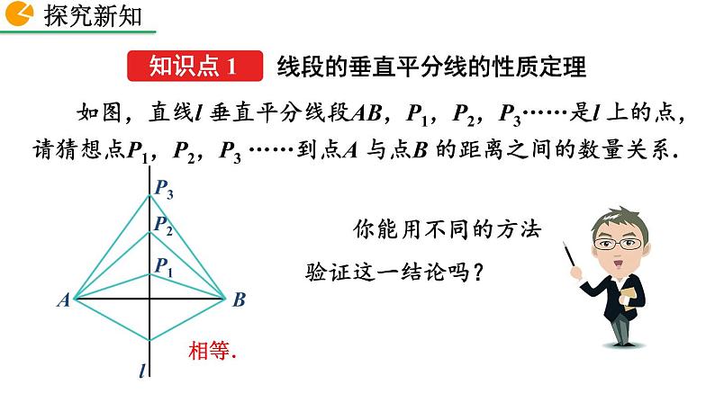 2020-2021学年人教版数学八年级上册13.1.2 线段的垂直平分线的性质（第1课时）课件PPT第5页