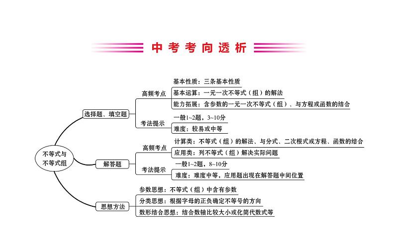 2021-2022学年人教版数学中考专题复习之不等式与不等式组课件PPT02