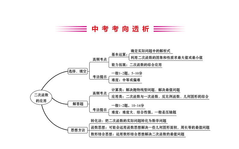 2021-2022学年人教版数学中考专题复习之二次函数的应用课件PPT第2页