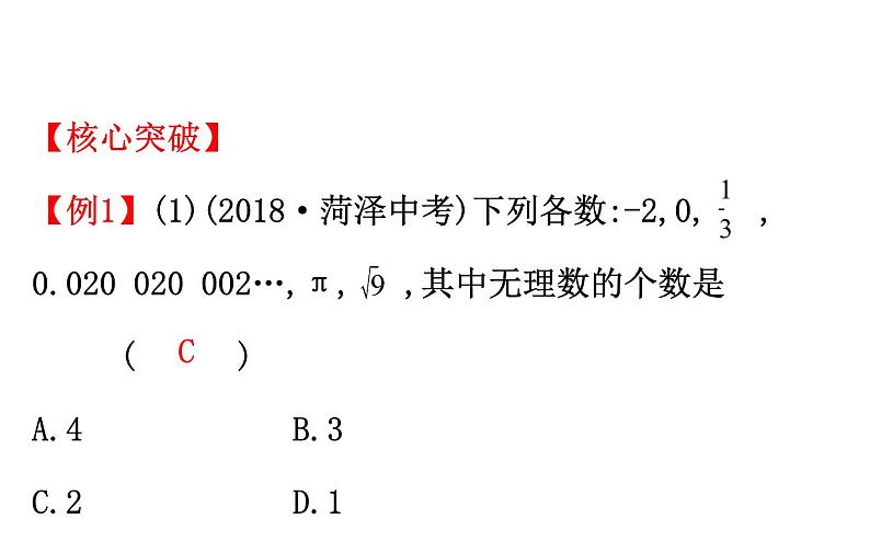 2021-2022学年人教版数学中考专题复习之实数课件PPT07