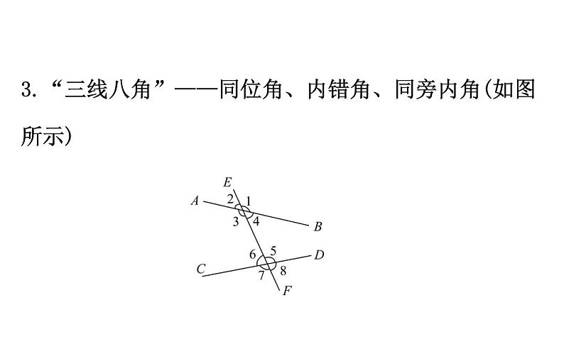 2021-2022学年人教版数学中考专题复习之相交线与平行线课件PPT第6页