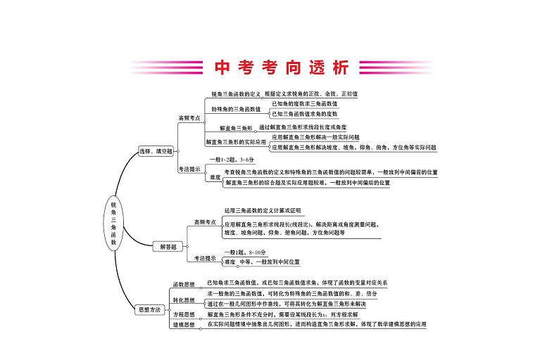 2021-2022学年人教版数学中考专题复习之锐角三角函数课件PPT第2页