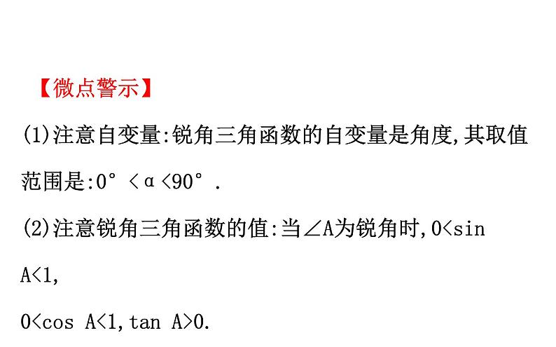 2021-2022学年人教版数学中考专题复习之锐角三角函数课件PPT第5页