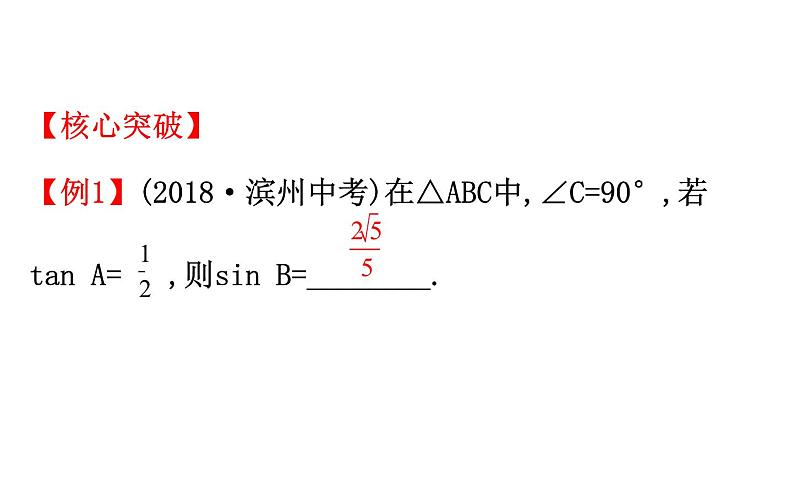 2021-2022学年人教版数学中考专题复习之锐角三角函数课件PPT第6页