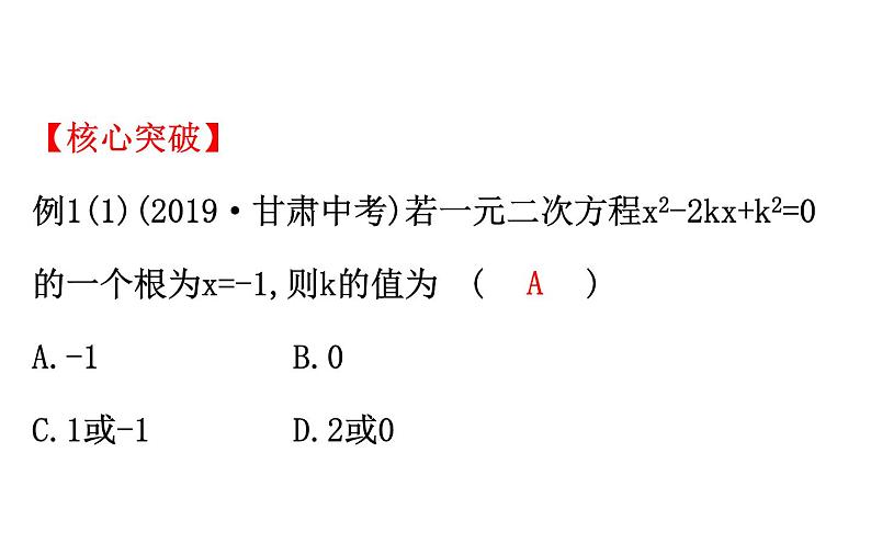 2021-2022学年人教版数学中考专题复习之一元二次方程课件PPT第7页