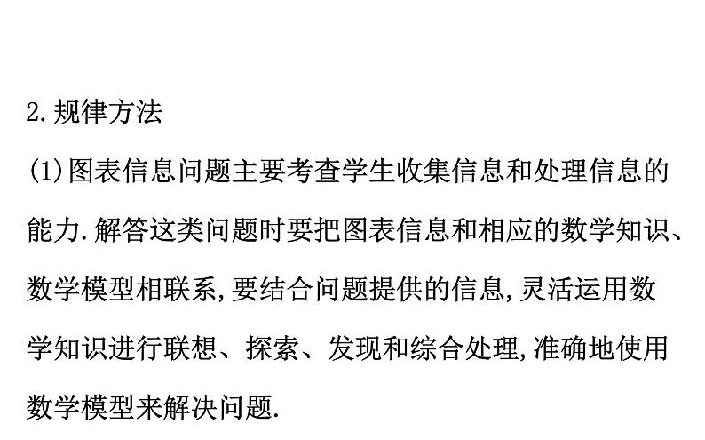 2021-2022学年人教版数学中考专题复习之图表信息问题课件PPT第3页