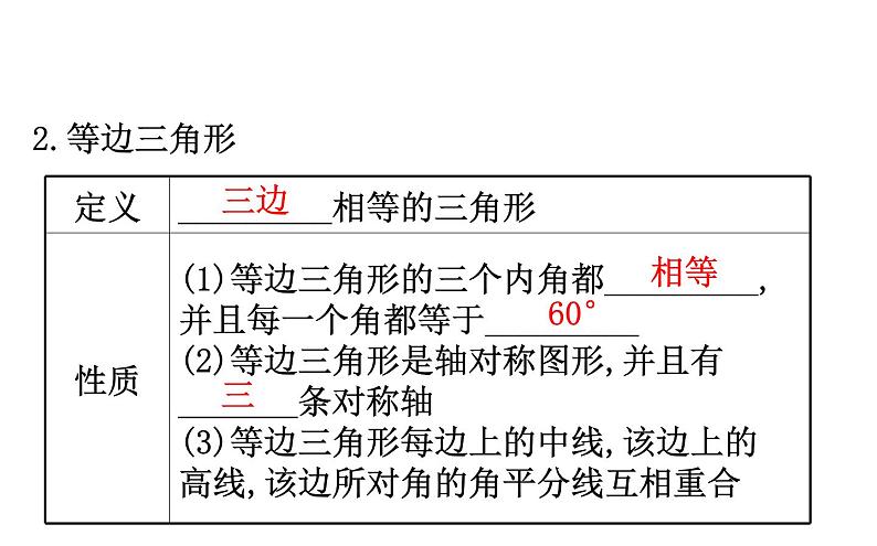 2021-2022学年人教版数学中考专题复习之等腰三角形、直角三角形课件PPT第6页