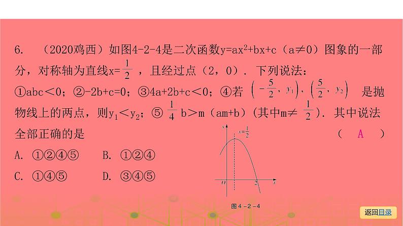 专题二  选择压轴题突破-2021年中考数学一轮复习考点突破课件07