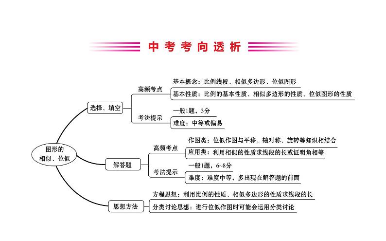 2021-2022学年人教版数学中考专题复习之图形的相似、位似课件PPT第2页