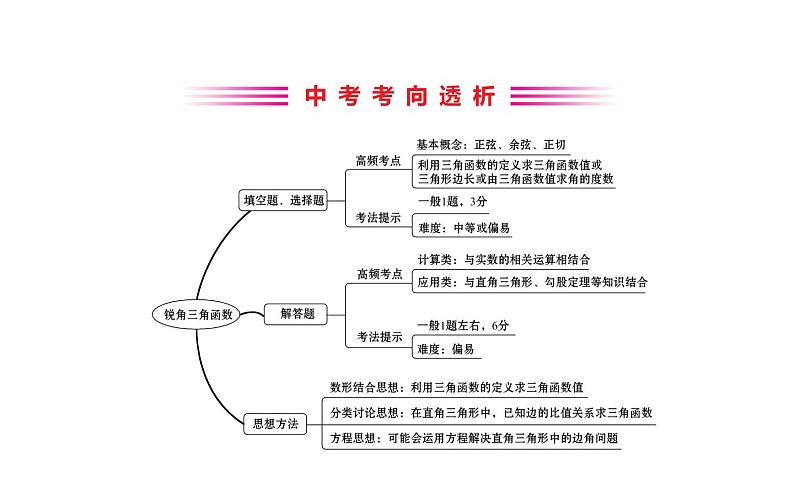 2021-2022学年人教版数学中考专题复习之锐角三角函数课件PPT第2页