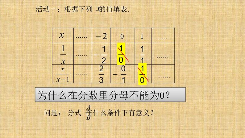 人教版八年级数学上册《15.1.1从分数到分式》课件07