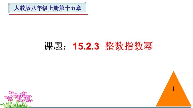 人教版八年级数学上册《整数指数幂》教学课件201