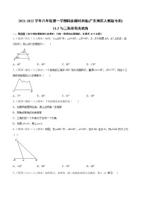 初中数学人教版八年级上册本节综合综合训练题