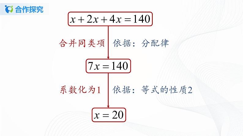 3.2 解一元一次方程（一）——合并同类项与移项（第1课时） 课件第6页