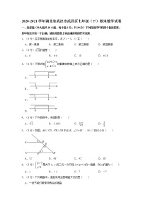 2020-2021学年湖北省武汉市武昌区七年级（下）期末数学试卷