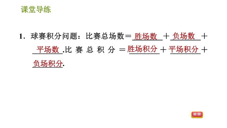 人教版七年级上册数学习题课件 第3章 3.4.7 积分问题与图表问题第3页