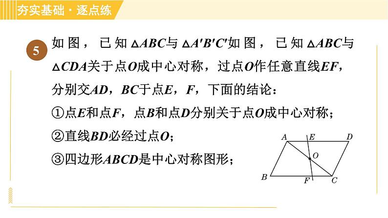 鲁教版八年级上册数学习题课件 第4章 4.3.2中心对称图形08