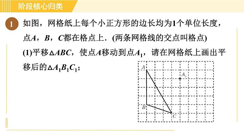 鲁教版八年级上册数学习题课件 第4章 阶段核心归类 图形变换的四种作图03