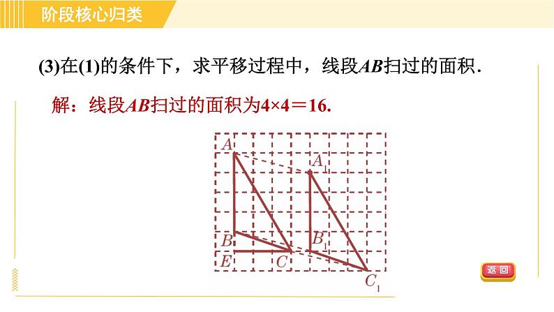 鲁教版八年级上册数学习题课件 第4章 阶段核心归类 图形变换的四种作图06