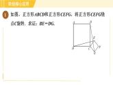 魯教版八年級上冊數學習題課件 第4章 階段核心應用 利用旋轉的性質解決線段問題
