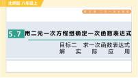 八年级上册7 用二元一次方程组确定一次函数表达式习题课件ppt