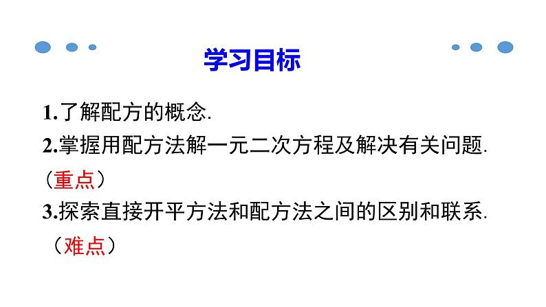 人教版九年级数学上册《配方法》课件第3页