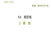 华师版七年级上册数学习题课件 第5章 5.1.2  垂　线