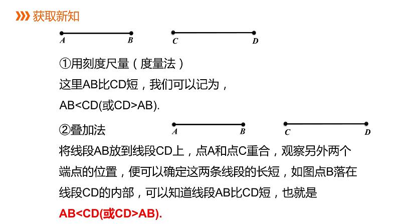 6.3线段的长短比较---同步课件 2021-2022学年浙教版数学七年级上册03