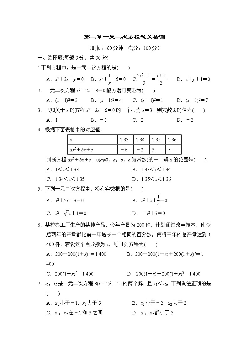 第二章 一元一次方程 复习课件 +过关测试+真题演练01