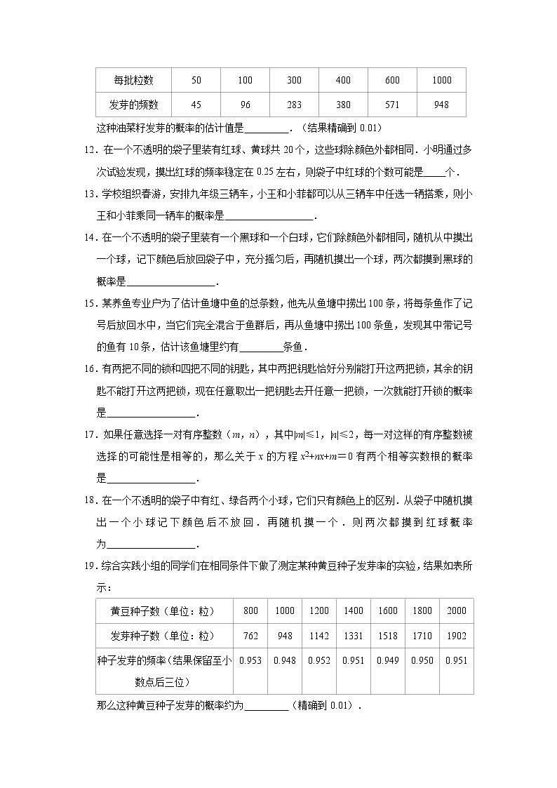 第三章 概率的进一步认识【真题训练】（原卷及解析）第3页