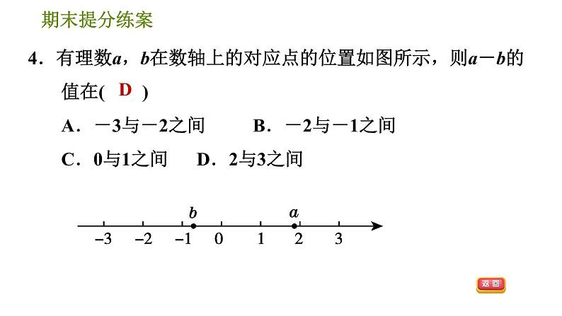 华师版七年级上册数学习题课件 期末提分练案 第2课时　有理数的运算第7页