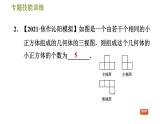 华师版七年级上册数学习题课件 第4章 专题技能训练(五)  训练1　由视图判断小正方体个数的常见类型