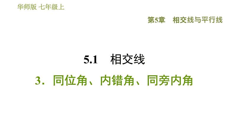 华师版七年级上册数学 第5章 习题课件01