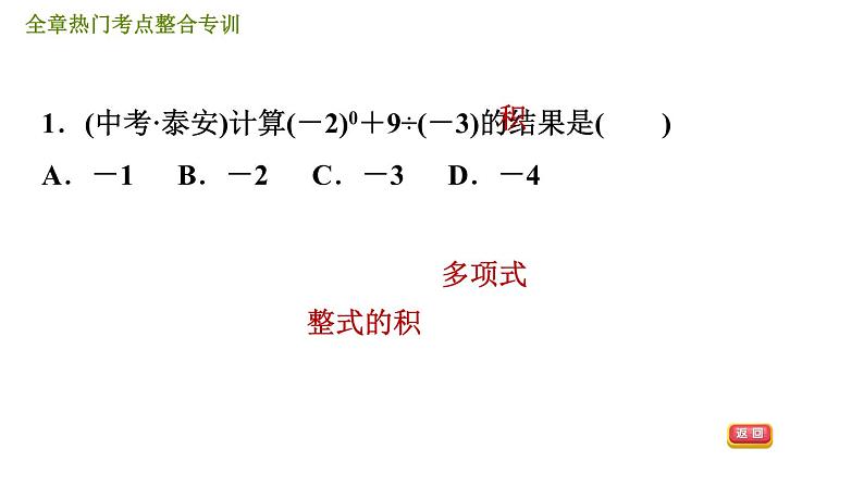 人教版八年级上册数学习题课件 第14章 全章热门考点整合专训第5页