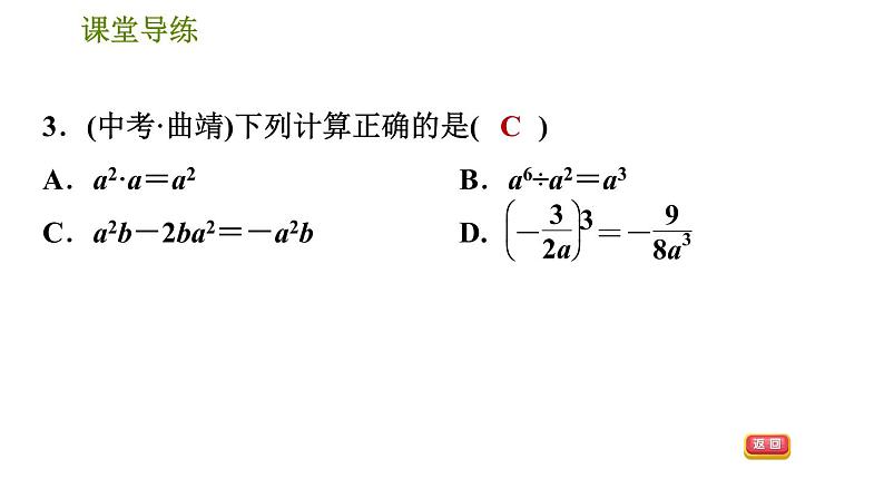 人教版八年级上册数学习题课件 第15章 15.2.2  分式的乘方06