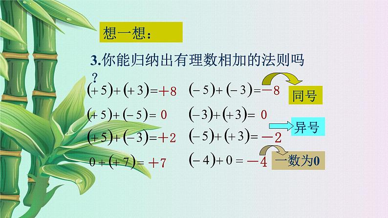 北京课改版七年级上册数学  有理数《有理数的加法》课件06