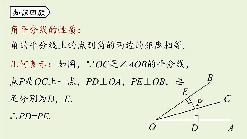 人教版八年级数学上册 12.3角的平分线的性质课时2 课件02