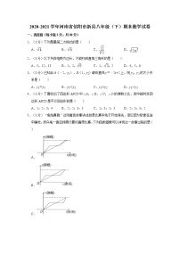 2020-2021学年河南省信阳市新县八年级（下）期末数学试卷