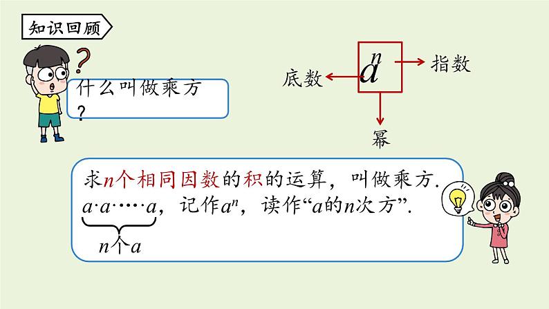 人教版八年级数学上册 14.1整式的乘法课时1 课件02