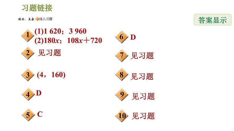 北师版八年级上册数学习题课件 第4章 4.4.3  含两个(以上)一次函数(图象)的应用第2页